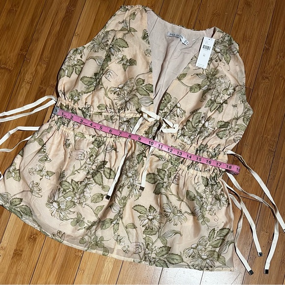 NWT Anthropologie Mon Renn Sleeveless Neutral Motif Blouse Size XS - Picture 12 of 16